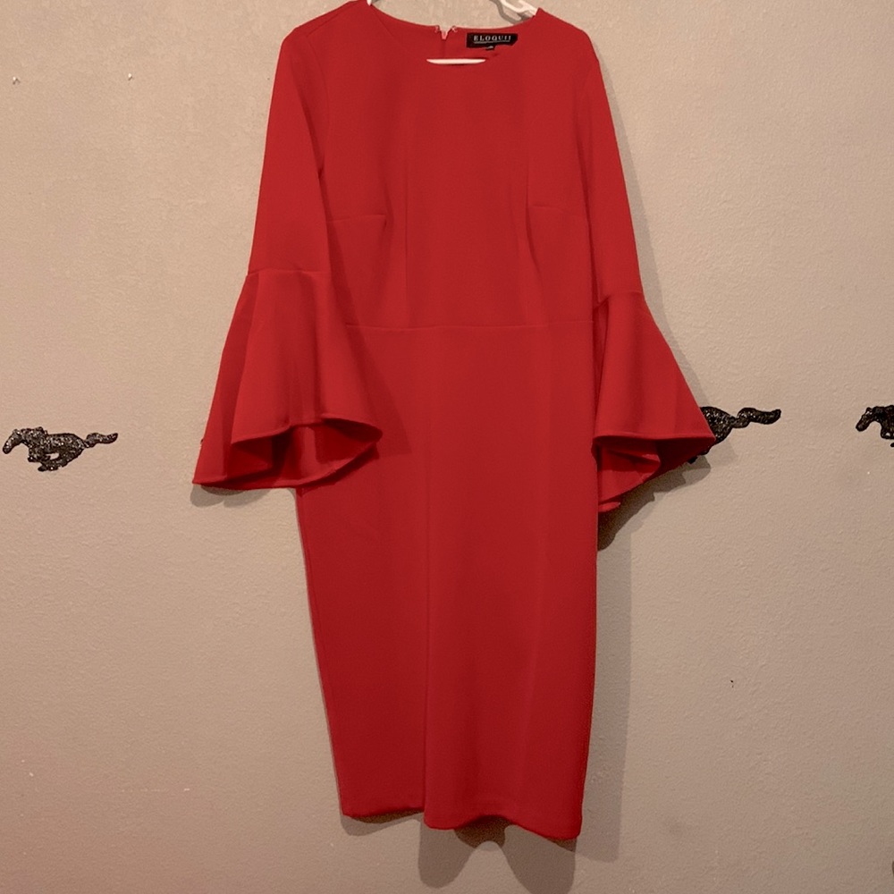 NWT Red Eloquii Size 14 Dress